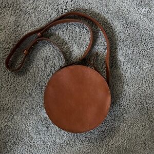 Madewell leather circle crossbody bag